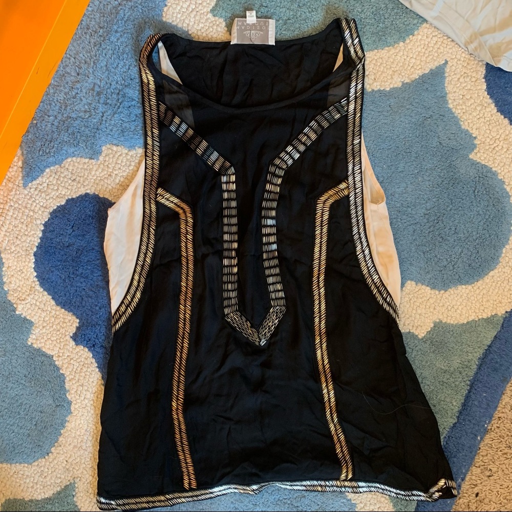 Madison Marcus beaded tank